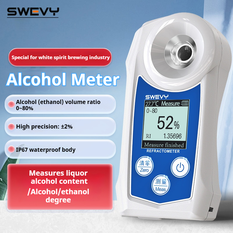 Refractometer Salinity - Miernik skokowego alkoholu SWEVY SW80S/SW85S, precyzyjny