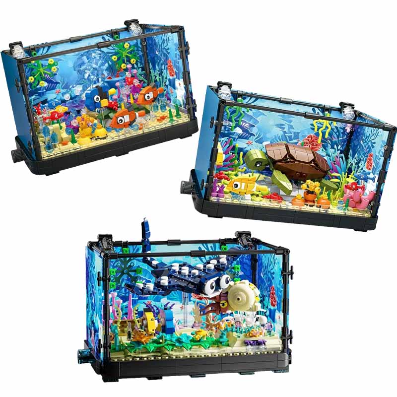 Marine Aquarium Home - Zestaw klocków do budowy akwarium ze