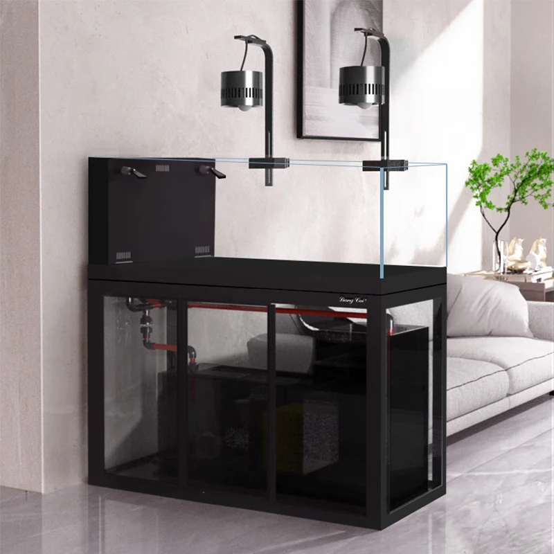 Marine Aquarium Home - Akwarium morskie bezramkowe z dużym wymiarem,