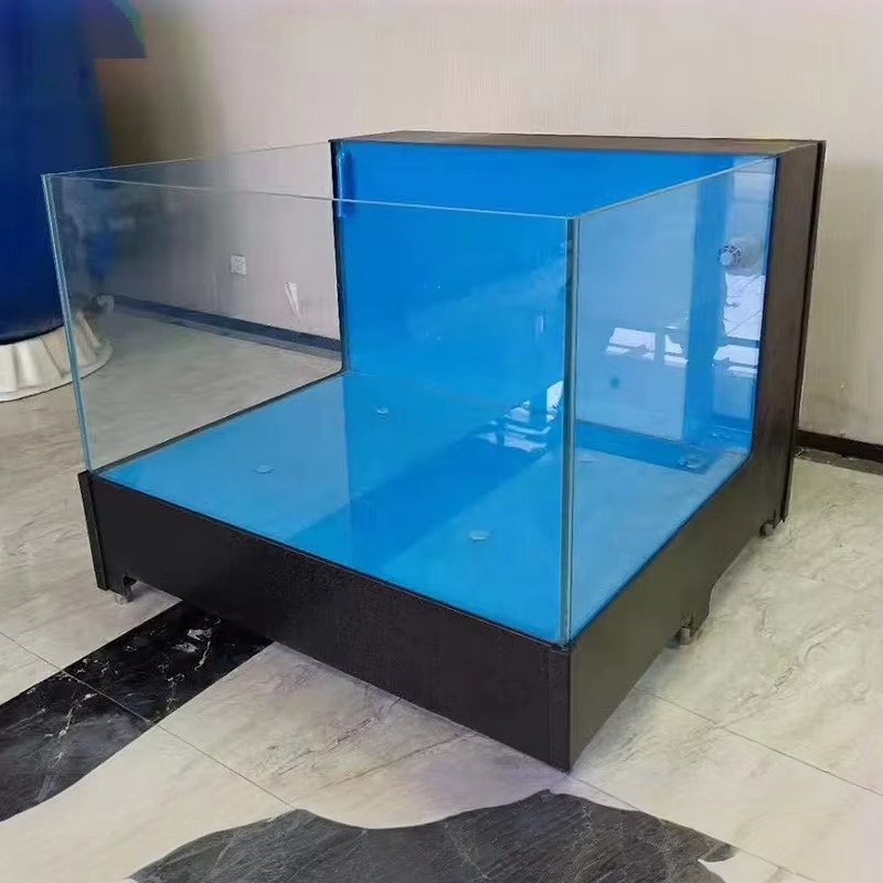 Marine Aquarium With Sump - Kwadratowe szklane akwarium słodkowodne 100L-500L, ekologiczne,