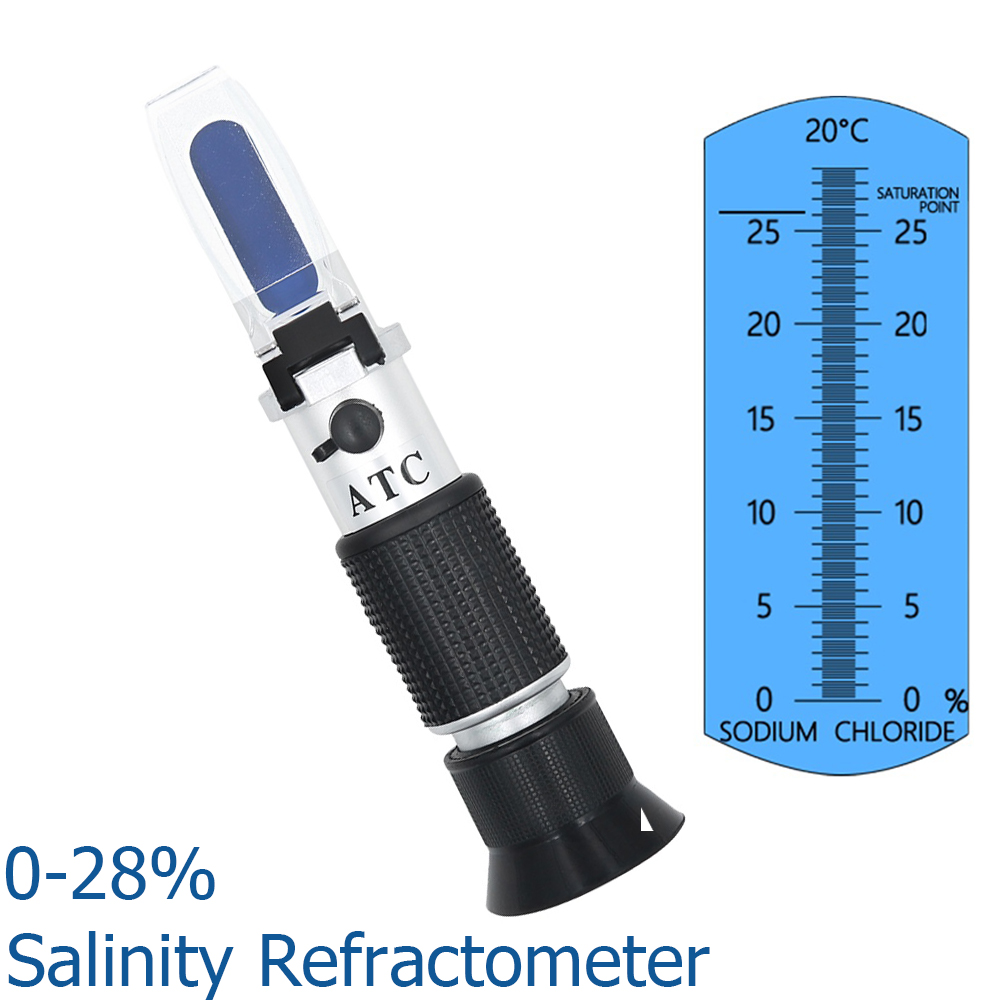 Refractometer Salinity - Refraktometr ATC Miernik Zasolenia Wody Morskiej