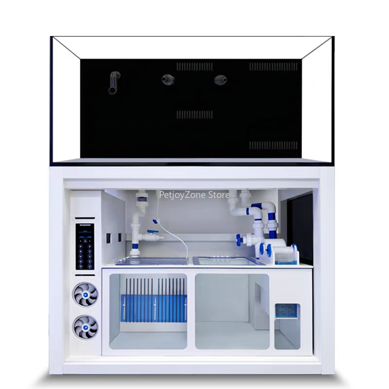 Marine Aquarium With Sump - Luksusowe akwarium słonowodne z ultra białego