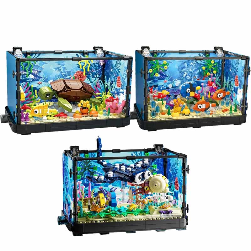 Marine Aquarium Home - Zestaw klocków do budowy akwarium ze