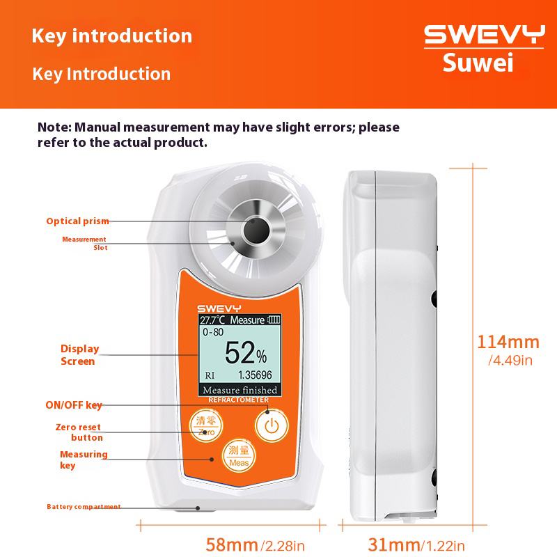 Miernik skokowego alkoholu SWE – Refractometer Salinity recenzja i cena