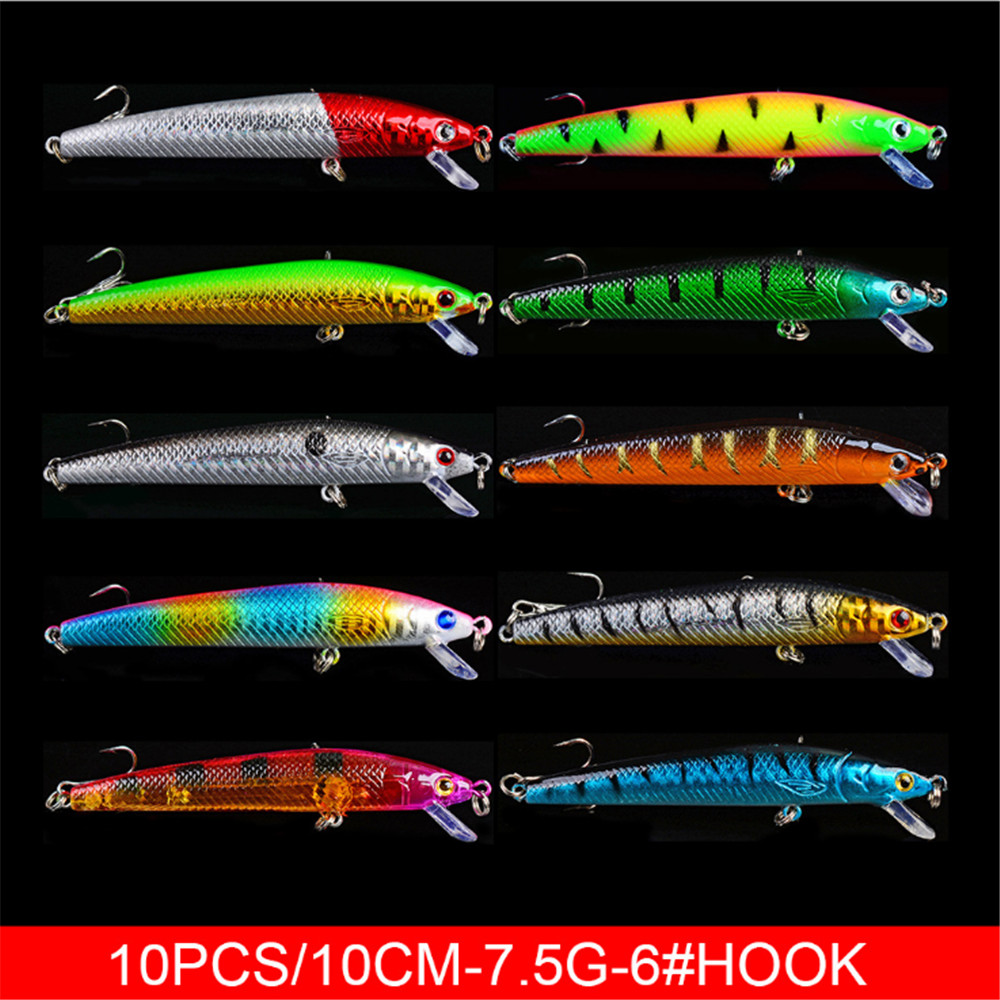 20 sztuk/partia Minnow zestaw  – Marine Salt Mix recenzja i cena