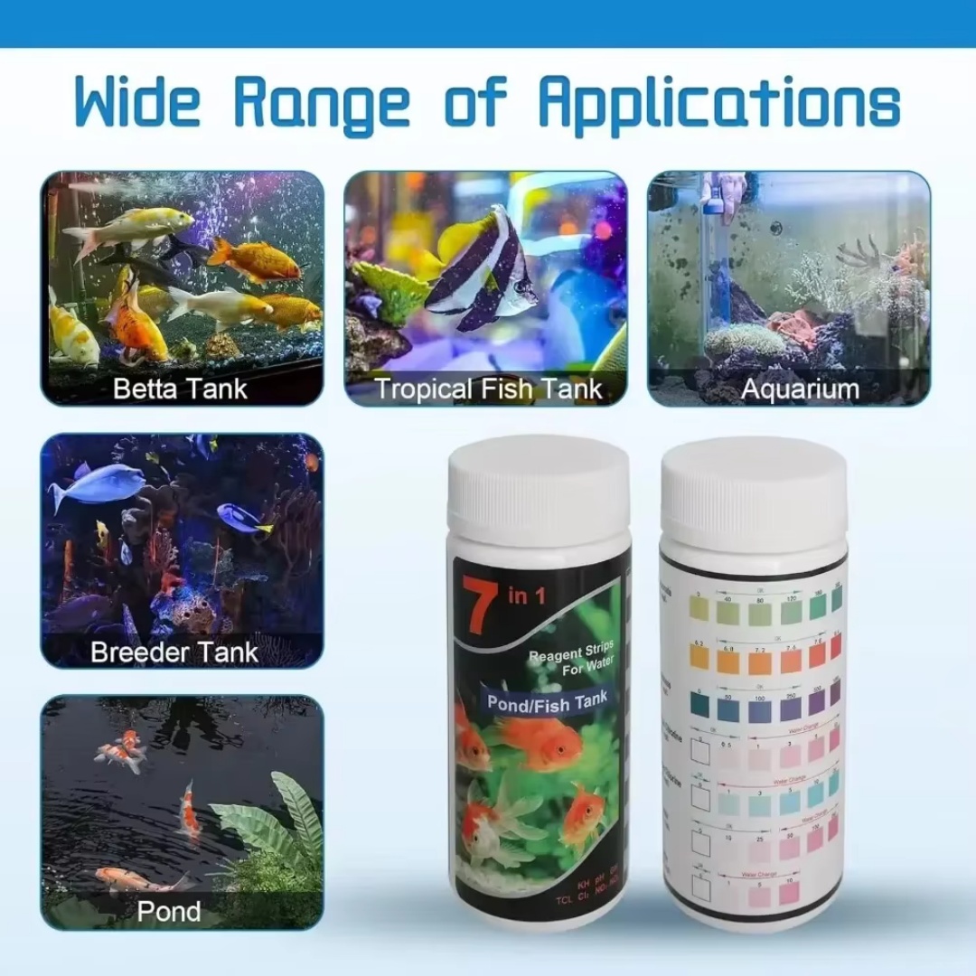 Zestaw 7 w 1 pasków testowych  – Marine Aquarium Test Kit recenzja i cena