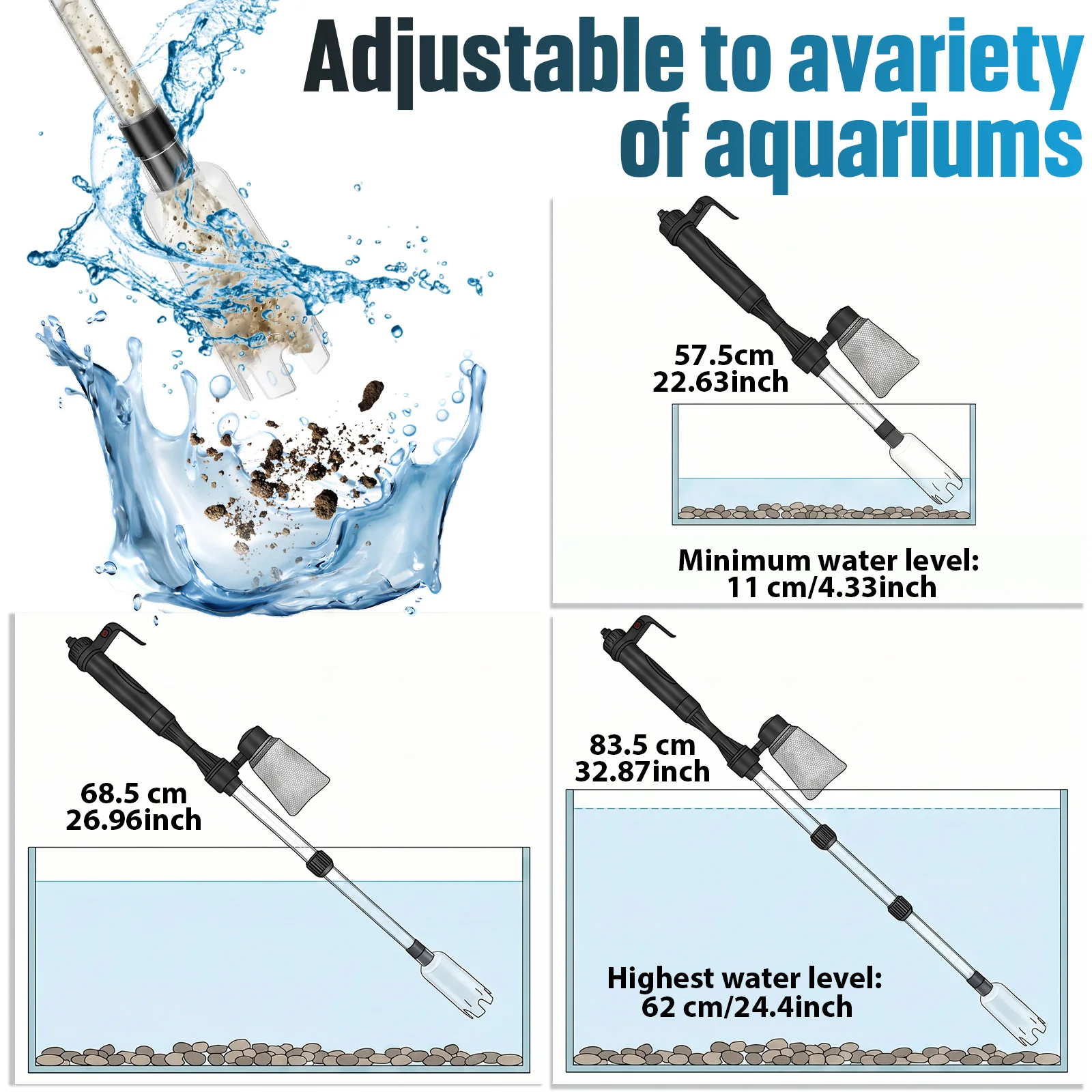 Odkurzacz do żwiru w akwarium  – Aquarium Marine Sand recenzja i cena