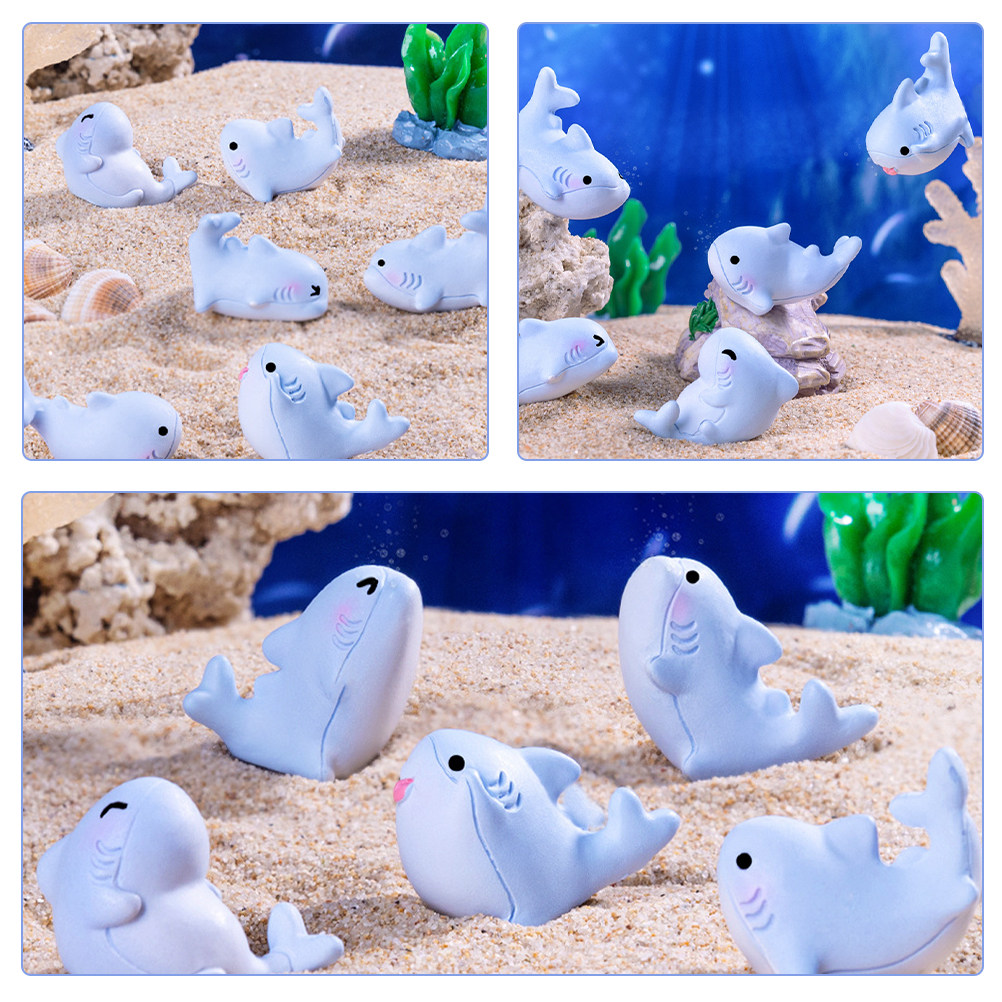 6 sztuk uroczych mini rekinów  – Marine Aquarium Home recenzja i cena