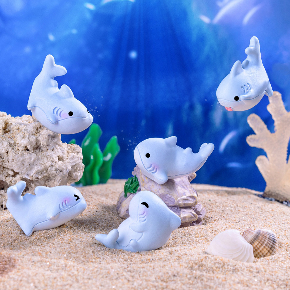 6 sztuk uroczych mini rekinów  – Marine Aquarium Home recenzja i cena