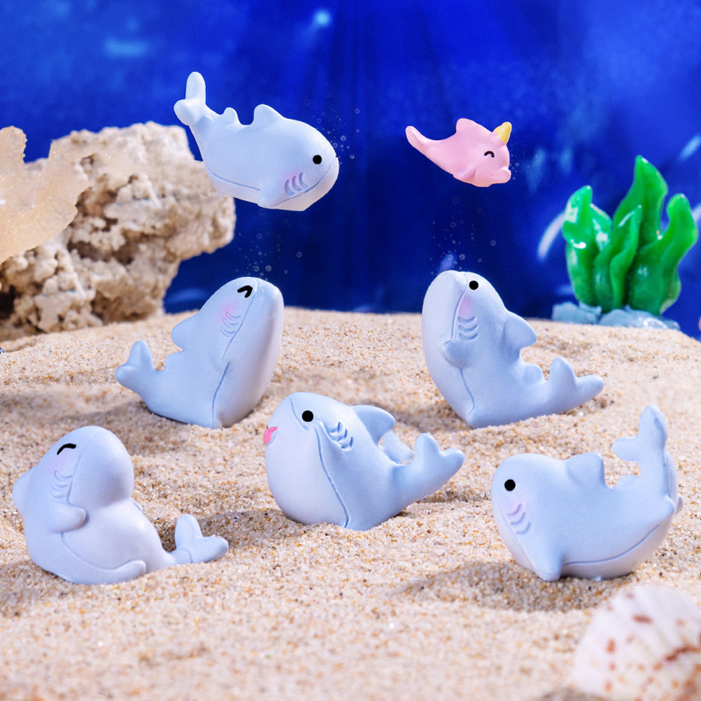 6 sztuk uroczych mini rekinów  – Marine Aquarium Home recenzja i cena